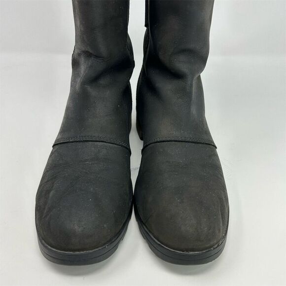 Sorel Women's Emelie Black Waterproof Pull On Mid-Calf Chelsea Boots Size 6.5 - Picture 6 of 13
